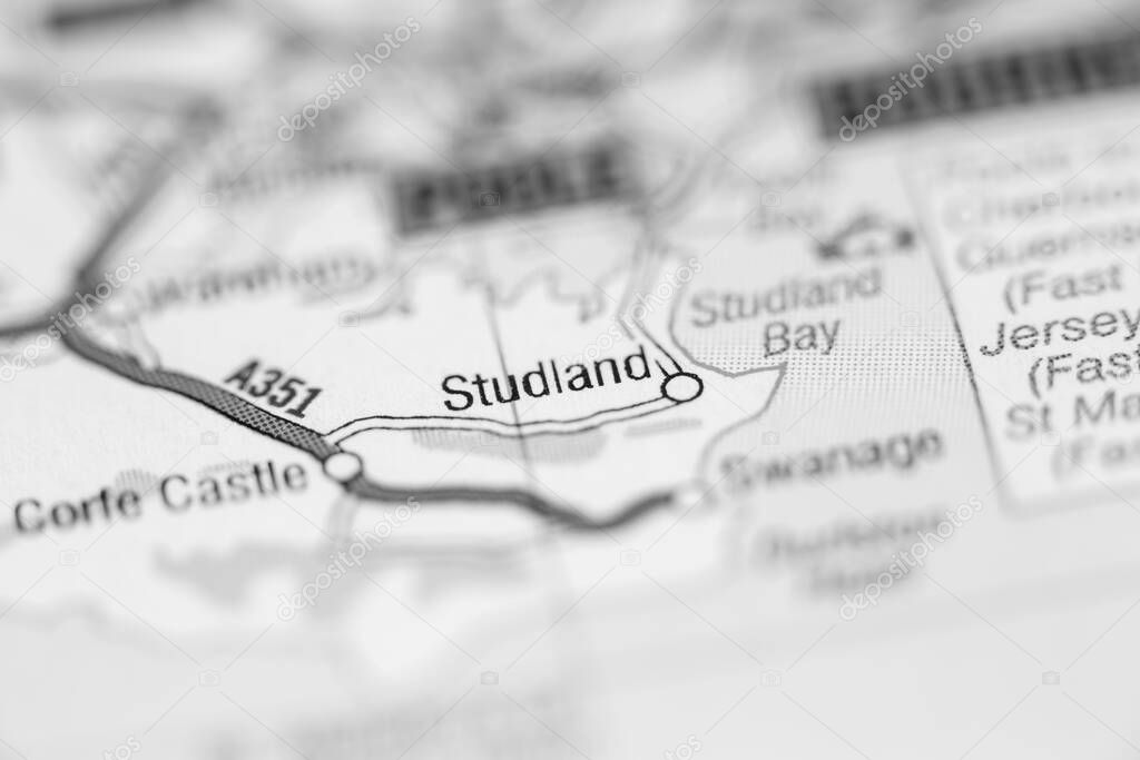 Studland. United Kingdom on the map