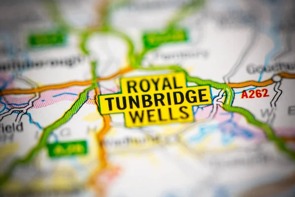 Royal Tunbridge Wells. United Kingdom on the map