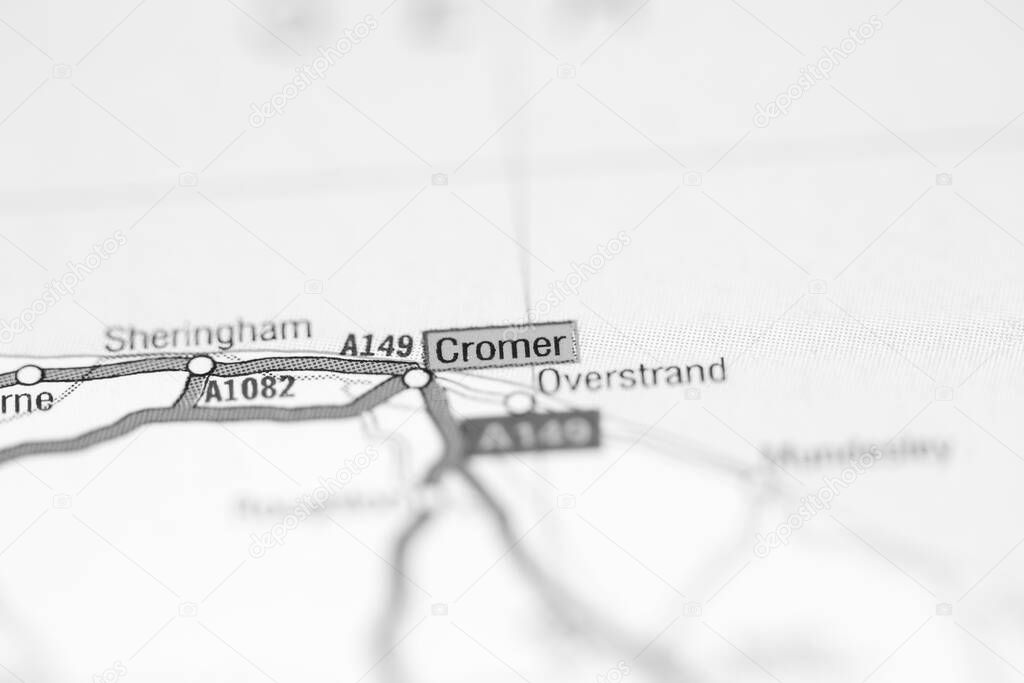 Cromer. United Kingdom on the map