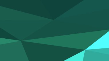 Turkuaz soyut arkaplan. Geometrik vektör çizimi. Renkli 3B duvar kağıdı.