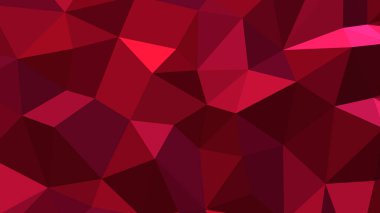 Kırmızı, soyut bir arka plan. Geometrik vektör çizimi. Renkli 3B duvar kağıdı.