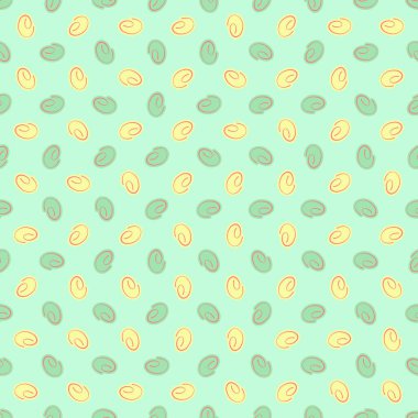 Soyut vektör pürüzsüz desen - geometrik şekilli ve çizilmiş çizgileri olan çocuksu stil minimalist tasarım. El çizimi şirin illüstrasyon