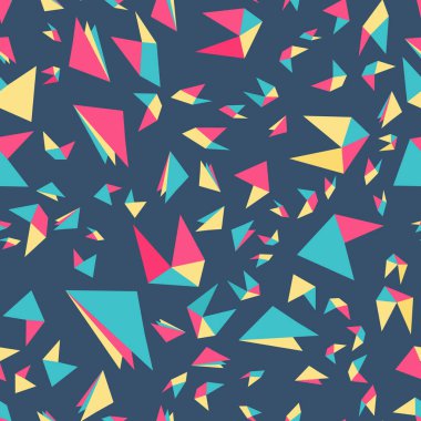 Kusursuz soyut geometrik desen. Kumaş, ambalaj, tekstil, duvar kâğıdı ve giysi için yaratıcı çocuk dokusu. Vektör illüstrasyonu.