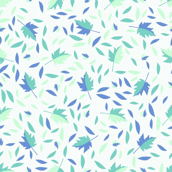 Modèle Abstrait Sans Couture Avec Des Feuilles Colorées Belle Impression — Image vectorielle