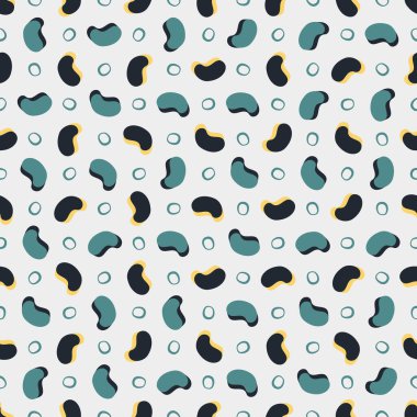 Kusursuz soyut desen. Kumaş, ambalaj, tekstil, duvar kağıdı ve giysi için yaratıcı doku. Vektör çizimi. Renkli arkaplan.