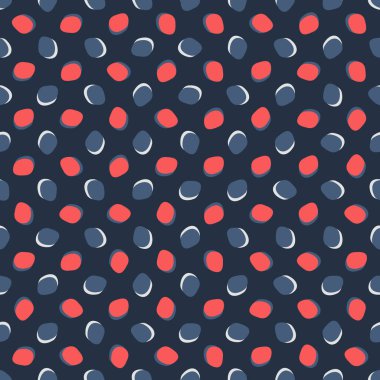 Kusursuz soyut desen. Kumaş, ambalaj, tekstil, duvar kağıdı ve giysi için yaratıcı doku. Vektör çizimi. Renkli arkaplan.