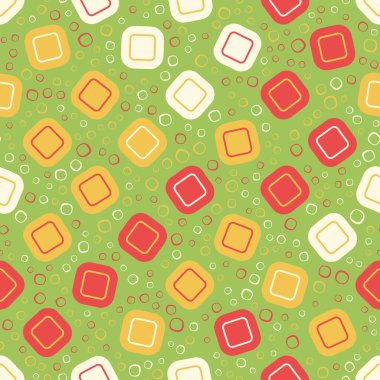 Kusursuz soyut desen. Kumaş, ambalaj, tekstil, duvar kağıdı ve giysi için yaratıcı doku. Vektör çizimi. Renkli arkaplan.