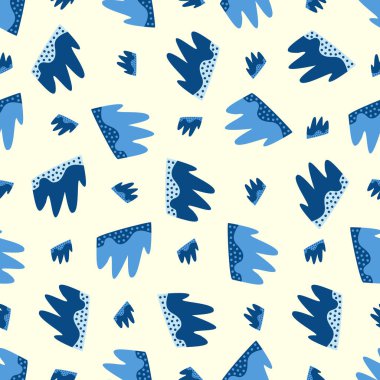 Kusursuz soyut desen. Kumaş, ambalaj, tekstil, duvar kağıdı ve giysi için yaratıcı doku. Vektör çizimi. Renkli arkaplan.