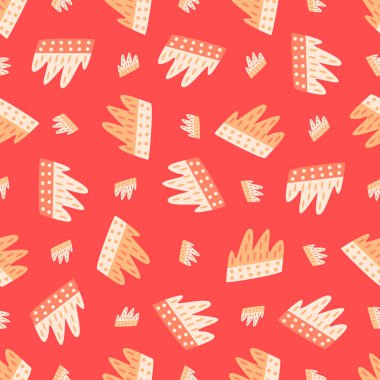 Kusursuz soyut desen. Kumaş, ambalaj, tekstil, duvar kağıdı ve giysi için yaratıcı doku. Vektör çizimi. Renkli arkaplan.