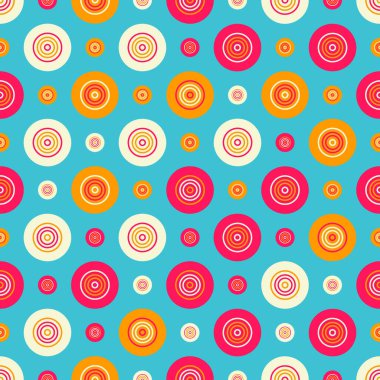 Kusursuz soyut desen. Kumaş, ambalaj, tekstil, duvar kağıdı ve giysi için yaratıcı doku. Vektör çizimi. Renkli arkaplan.