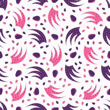 Kusursuz soyut desen. Kumaş, ambalaj, tekstil, duvar kağıdı ve giysi için yaratıcı doku. Vektör çizimi. Renkli arkaplan.