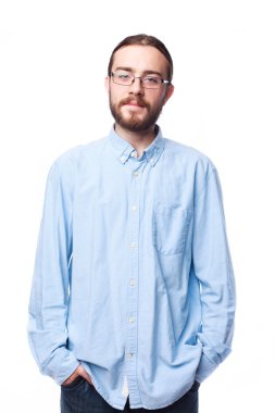 gömlekli sakallı adam