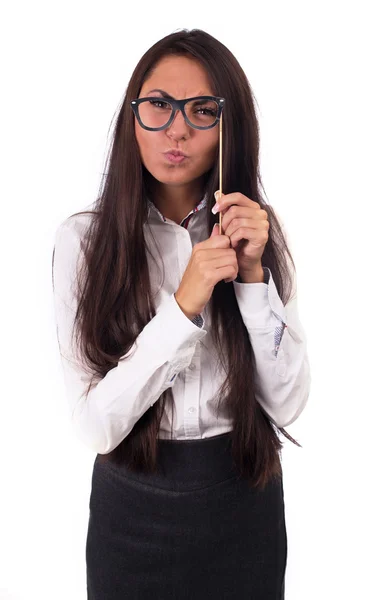 Estudante feminina bonita — Fotografia de Stock