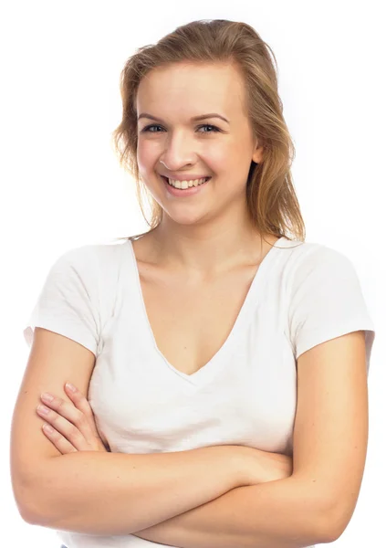 Smiling young woman — Stock Photo, Image