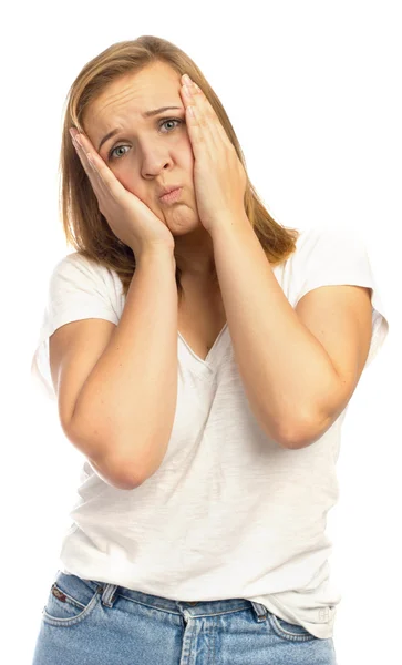 Sad young girl — Stock Photo, Image