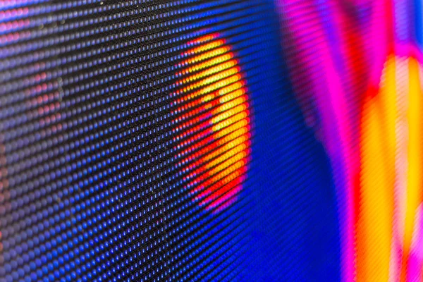LED video wall with high saturated pattern — Stock Photo, Image