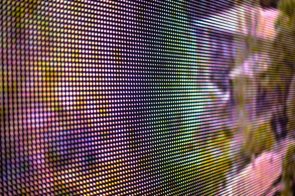 Gökkuşağı renkli LED ekran arka planı — Stok fotoğraf