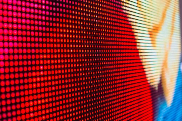 Bright red and yellow colored smd LED screen — Stock Photo, Image