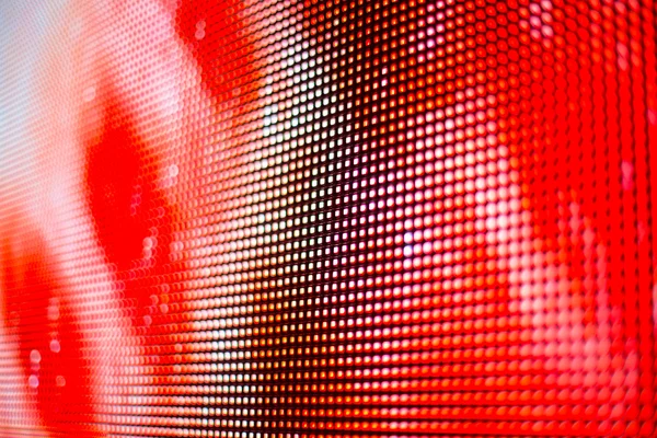 Vermelho brilhante com pontos brancos smd tela LED — Fotografia de Stock