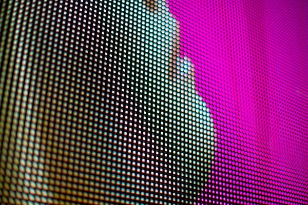 Part of the face formed from on LED screen — Stockfoto