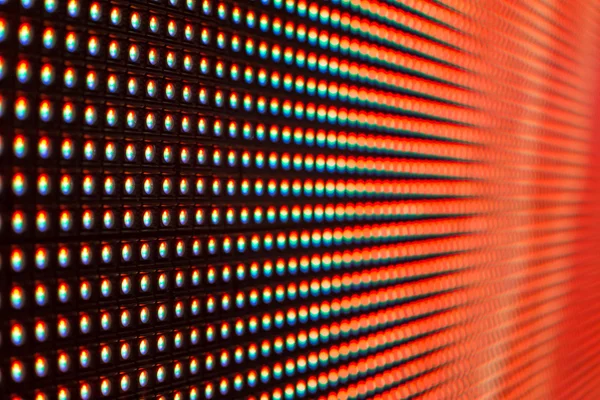 Bright red colored LED smd screen grid — Stock Photo, Image