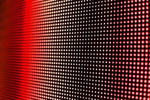 Luminoso schermo smd rosso profondo colorato LED — Foto Stock