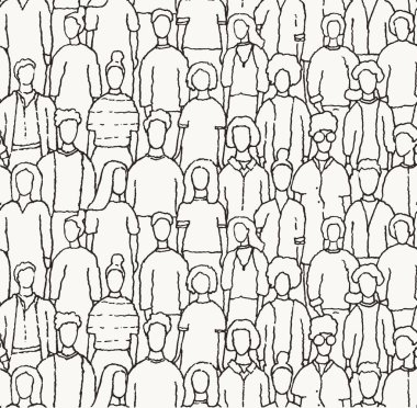 İnsanlar birbirlerinin yanında dururlar.