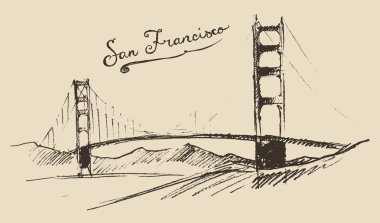San Francisco köprünün kroki