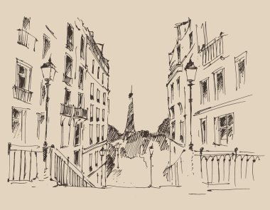 El sokakları Paris'te çekilmiş.