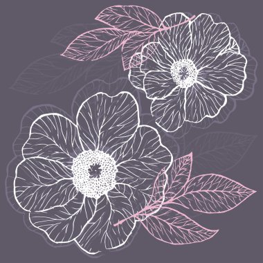 Dekoratif çiçek arka plan