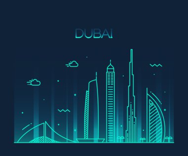Dubai şehir silueti