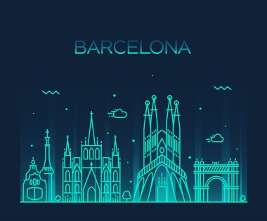Barcelona City skyline
