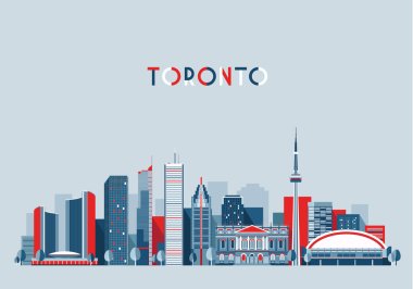 Toronto city skyline clipart