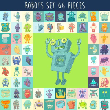 cartoon robot seti