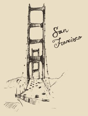 San Francisco köprünün kroki