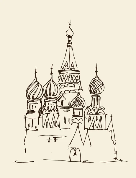 Kathedraal van Vasily de Gezegende — Stockvector