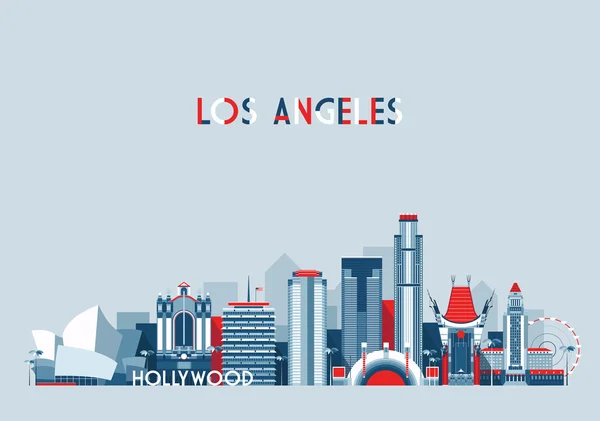 Skyline von Los Angeles — Stockvektor