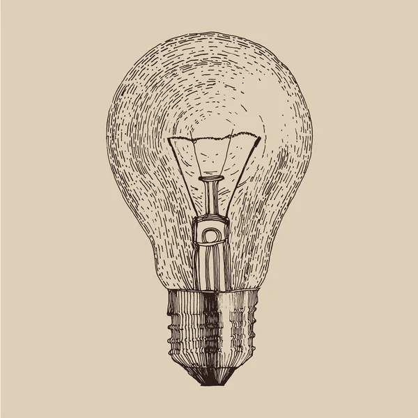 手工绘制的灯泡 — 图库矢量图片