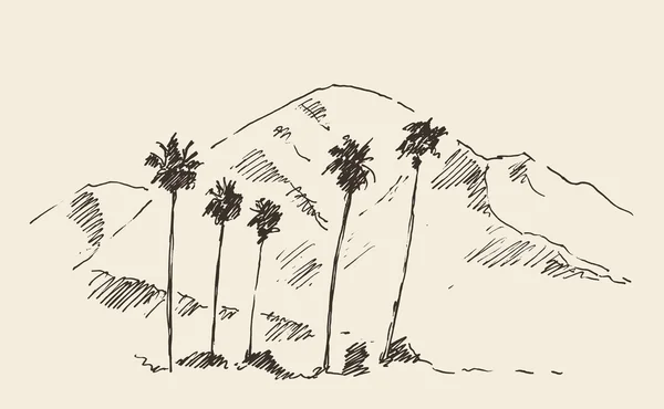 Città di Los Angeles disegnata a mano — Vettoriale Stock