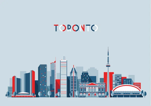 Toronto city skyline — Stock Vector