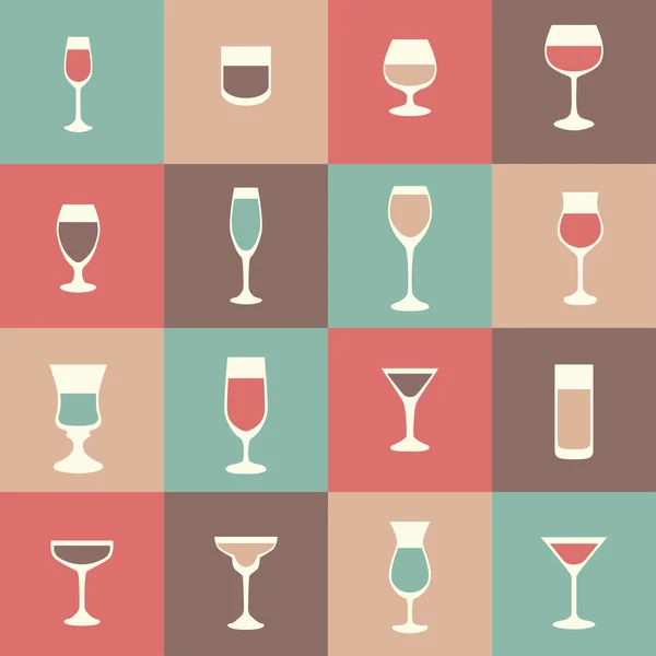 Set of drink icons — Stock Vector