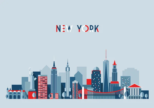New York city  silhouette Stock Vector