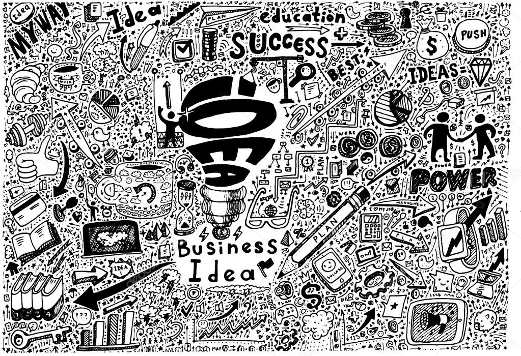 Business Idea doodles