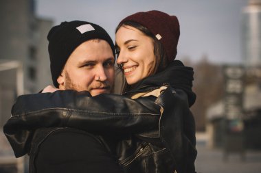 Çekici hipster Çift