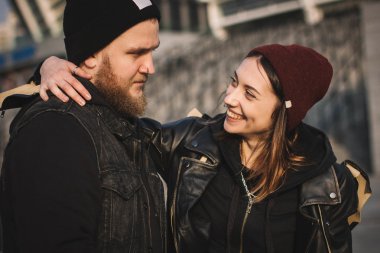 Çekici hipster Çift