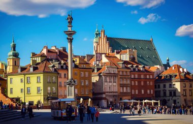 Old Town Square in Warsaw clipart