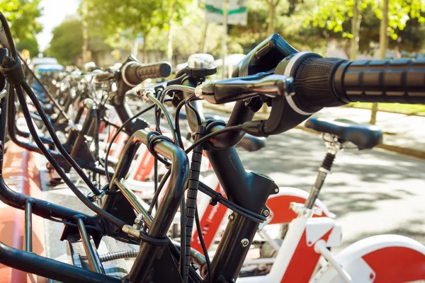 Openbaar vervoer fietsen — Stockfoto