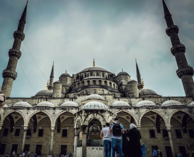 İstanbul 'daki mavi cami.