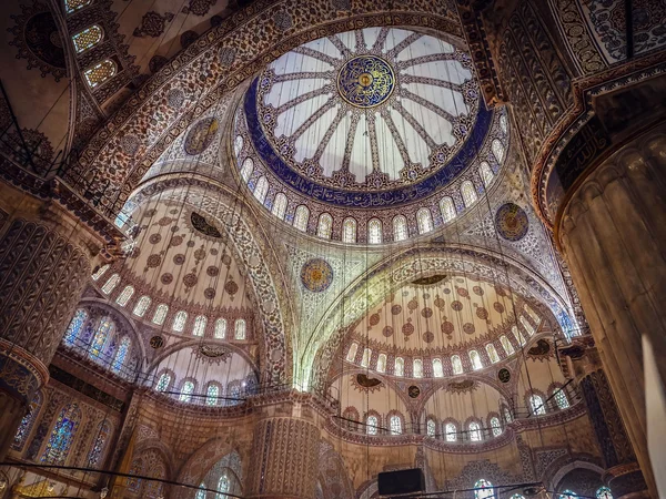 Interiér Modrá mešita v Istanbulu — Stock fotografie
