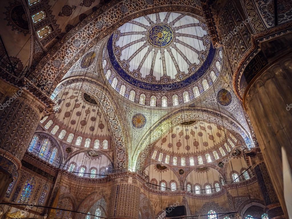 The Interior Of Blue Mosque In Istanbul Stock Editorial